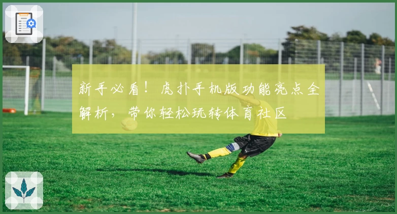 新手必看！虎扑手机版功能亮点全解析，带你轻松玩转体育社区